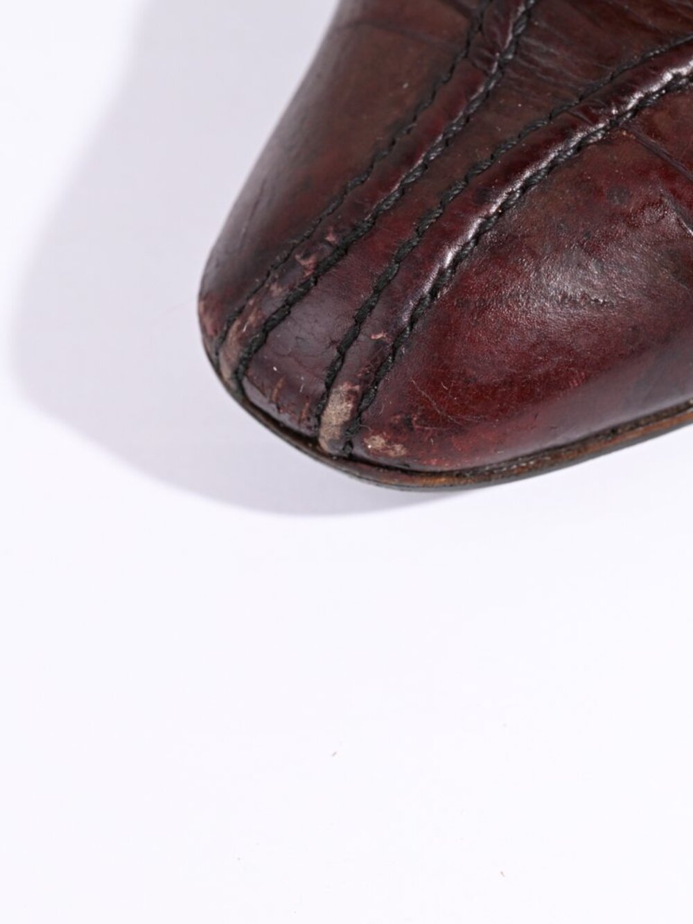 Vintage Gucci burgundy leather horsebit low-heel pumps with box size 7.5 - Picture 10 of 14